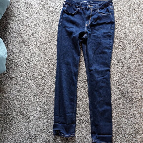 Old Navy WOW High-Waisted Wow Straight Ankle Jeans - Picture 2 of 2